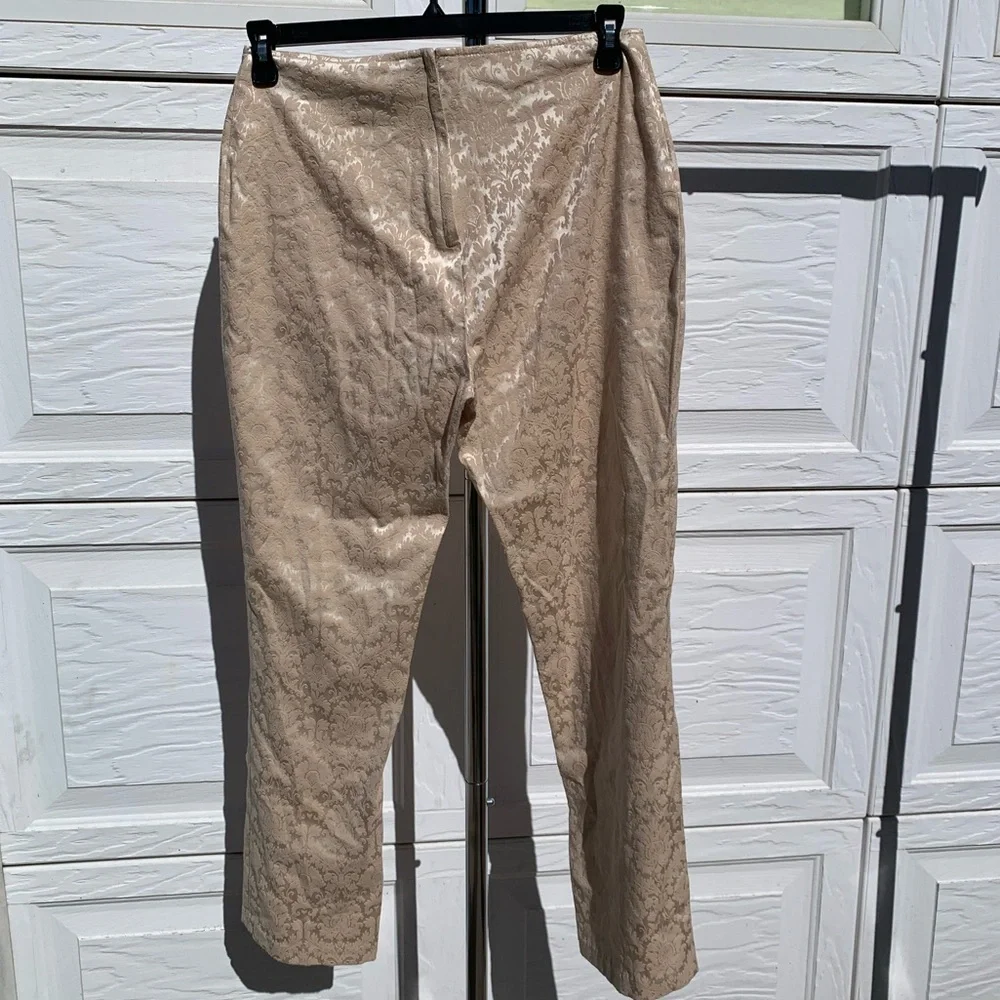 ❌SOLD❌ XOXO vintage metallic shimmer pants - Picture 3 of 12